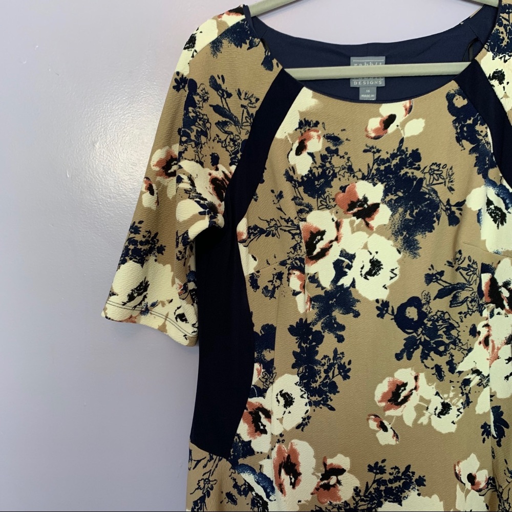 Rabbit Rabbit Rabbit Crepe Floral Swing Dress - Picture 2 of 8